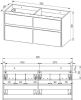 Mereo Opto, koupelnová skříňka 121 cm, bílá CN913S