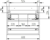 Mereo Aira, koupelnová skříňka s keramickým umyvadlem 61 cm, dub Kronberg CN720