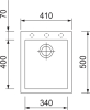 Granitový dřez Sinks CUBE 410 Granblack + Vitalia GR G8730