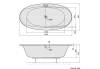 Polysan STADIUM oválná vana 190x95x46cm, bílá 82111