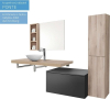 Mereo Ponte, koupelnová skříňka 70 cm, Multidecor, Light Select Walnut CN291LSW1