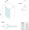 Bruckner SPITZA sprchová zástěna WALK-IN, 900mm 750.090.1