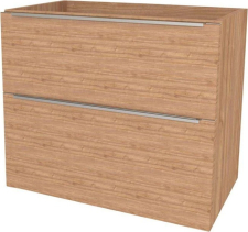 Mereo Mailo, koupelnová skříňka 81 cm, chrom madlo, Multidecor, Light Select Walnut CN591SLSW1