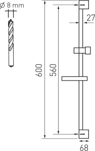 Novaservis Sprchová souprava chrom KIT866,0