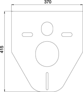 Mereo WC komplet pro sádrokarton s příslušenstvím MM02SETR