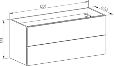 Mereo Aira, koupelnová skříňka 121 cm, Multidecor, Dub olejovaný CN793SDUO1