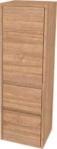 Mereo Opto koupelnová skříňka vysoká 125 cm, pravé otevírání, Multidecor, Light Select Walnut CN995PLSW1