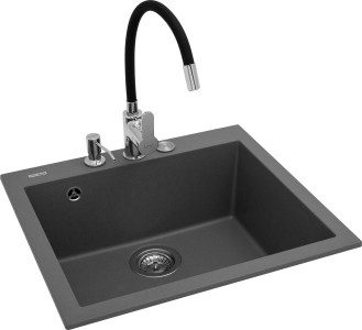 Granitový dřez Sinks RIM 780 L Granblack + Flexia G5330