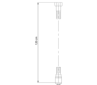 Sapho SOFTFLEX plastová sprchová hadice, 120cm, metalická stříbrná/chrom 1208-10