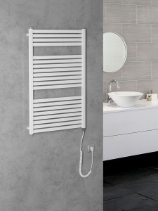 Aqualine TONDI-E elektrické otopné těleso rovné 600x970 mm, 400 W, bílá DE460T