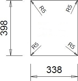 Granitový dřez Sinks CUBE 410 Titanium + Vitalia GR G8772