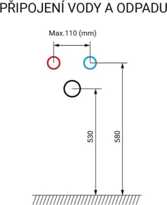 Mereo Opto, koupelnová skříňka 61 cm, Multidecor, Beton tmavě šedý CN990SBET2