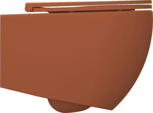 Isvea INFINITY závěsná WC mísa, Rimless, 36, 5x53cm, terracotta 10NF02004-2U