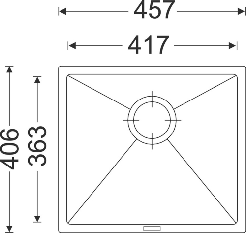 Granitový dřez Sinks FRAME 457 Truffle + Flexia G7754