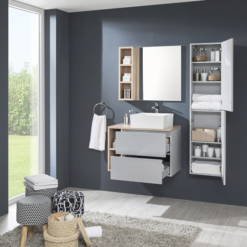 Mereo Koupelnová deska na skříňku 141 cm, Multidecor, Dub Sand Barbera CN799D141DSB1