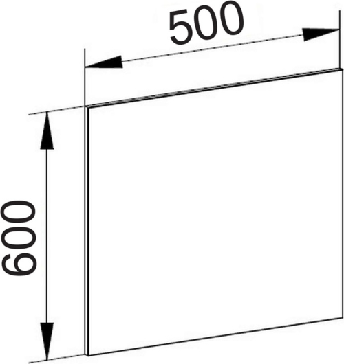 Mereo Zrcadlo 50x60x2 cm CN704