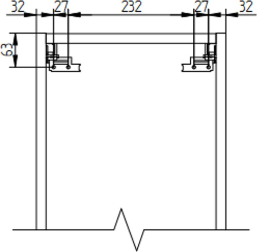 Mereo Mailo, koupelnová skříňka vysoká 170 cm, černé madlo, Multidecor, Dub Bardolino CN594LPBDBAR