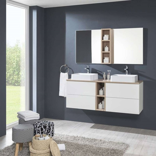 Mereo Koupelnová deska na skříňku 162 cm, Multidecor, Dub Sand Barbera CN799D162DSB1